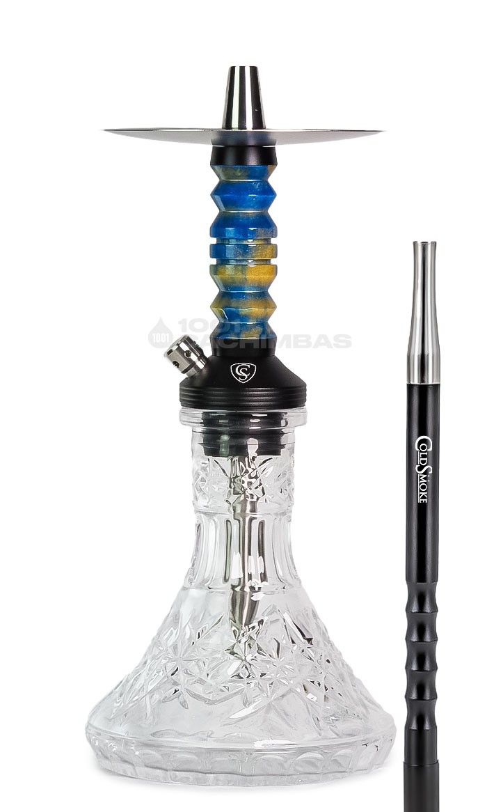 Shisha Cold Smoke Arrow Mini Silver - Blue/Yellow