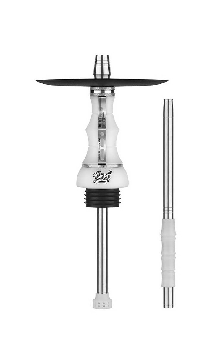 Cachimba Alpha Hookah Beat - White Silver