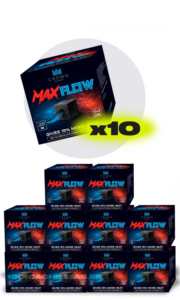 Carvão natural 10Kg - Crown Max Flow C27