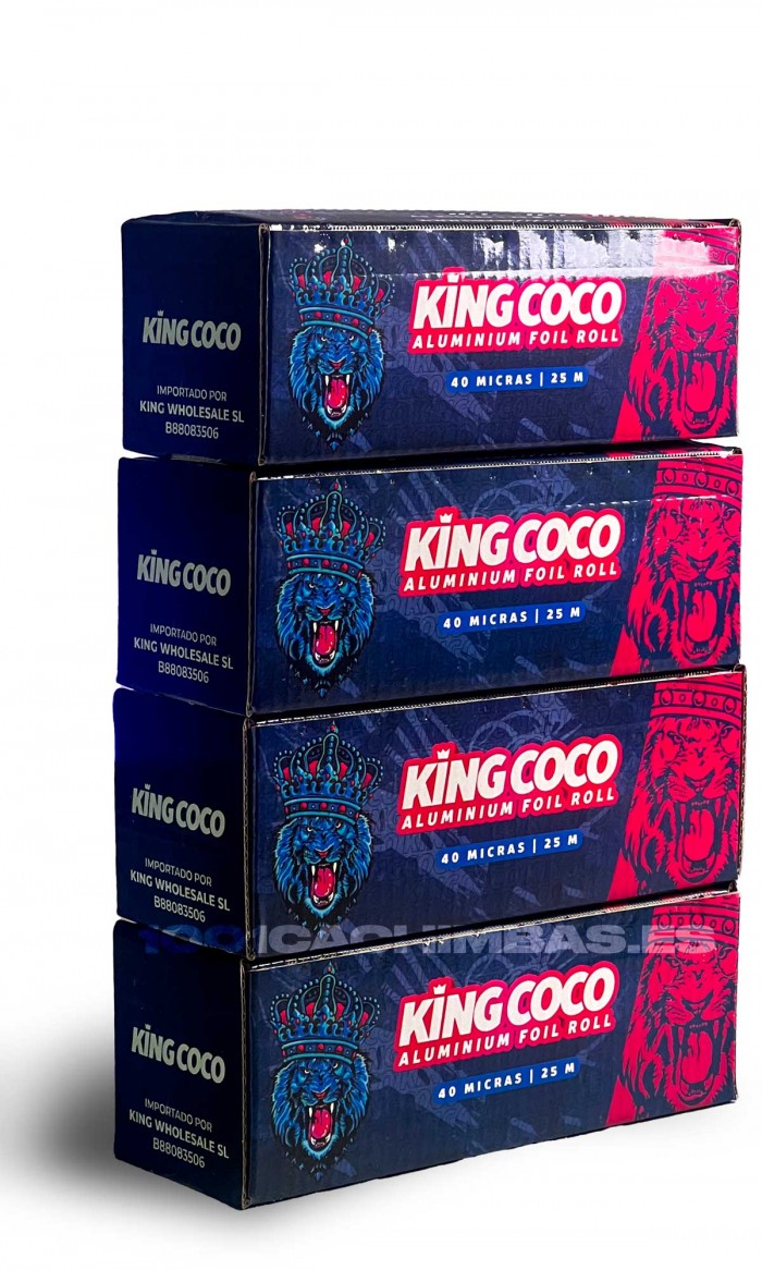 Pack x4 Rollo de Aluminio - King Coco 40mic 25m