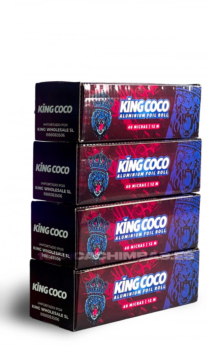 Pack x4 Rollo de Aluminio - King Coco 40mic 12m