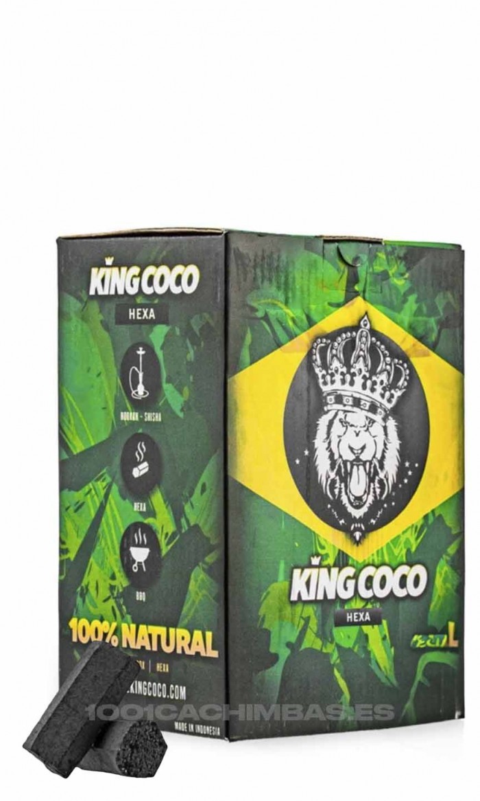 Carvão Natural - King Coco Hexagonal 1Kg