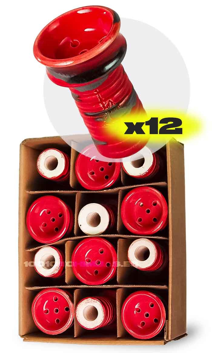 Pack x12 Cazoleta CYS Avyc Vintage V2 - Red