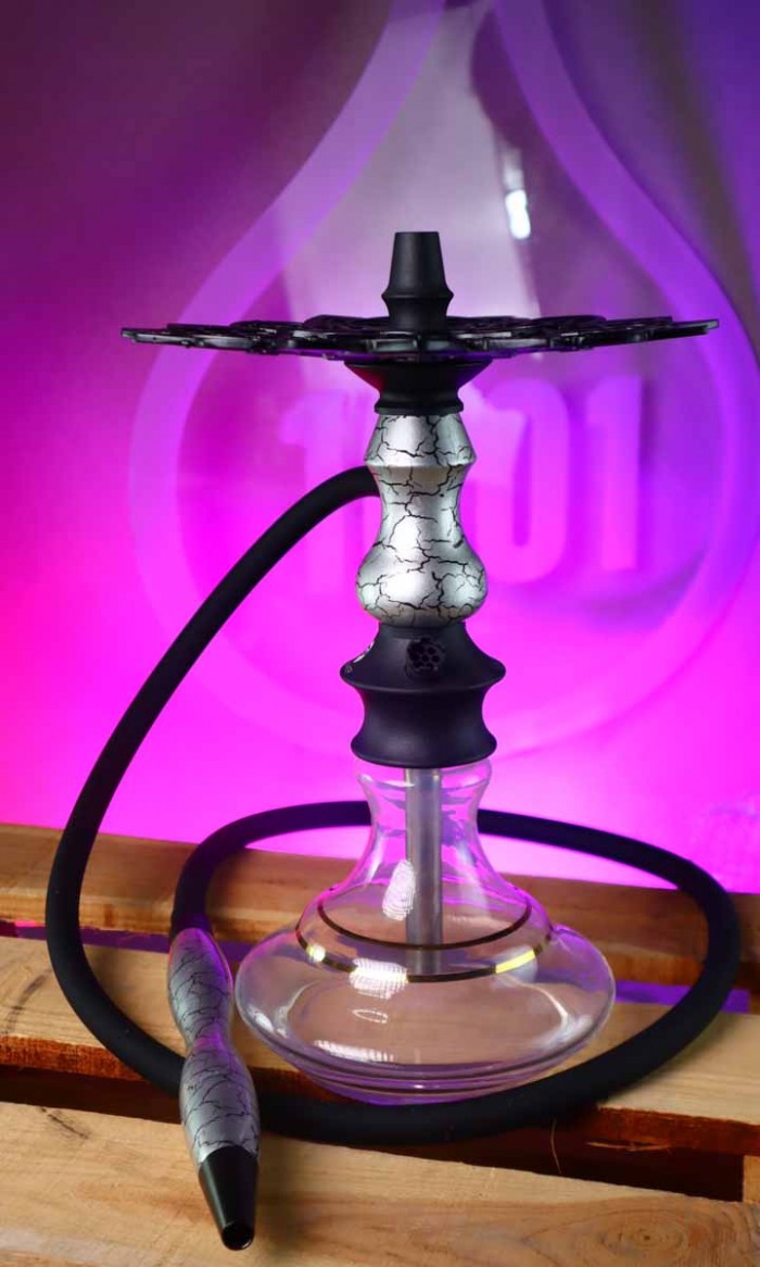 Cachimba Hookah Master Mini Wood - Silver