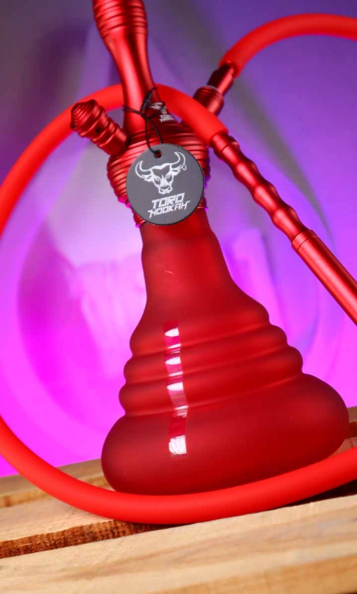 Cachimba Toro Hookah Alu - Red