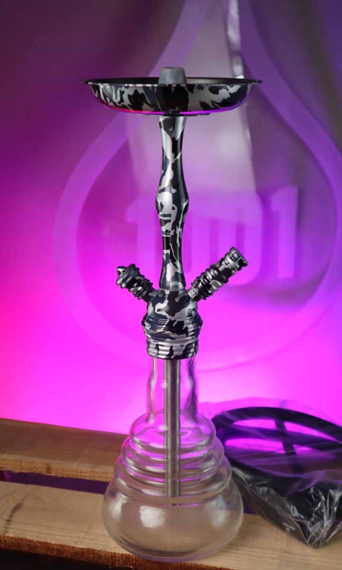 Cachimba Toro Hookah Military Silver